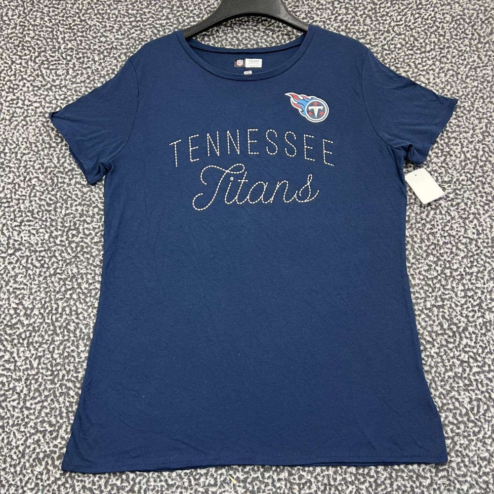 Tennessee Titans Shirt Women Medium Team Apparel Short Sleeve Crew Neck New M